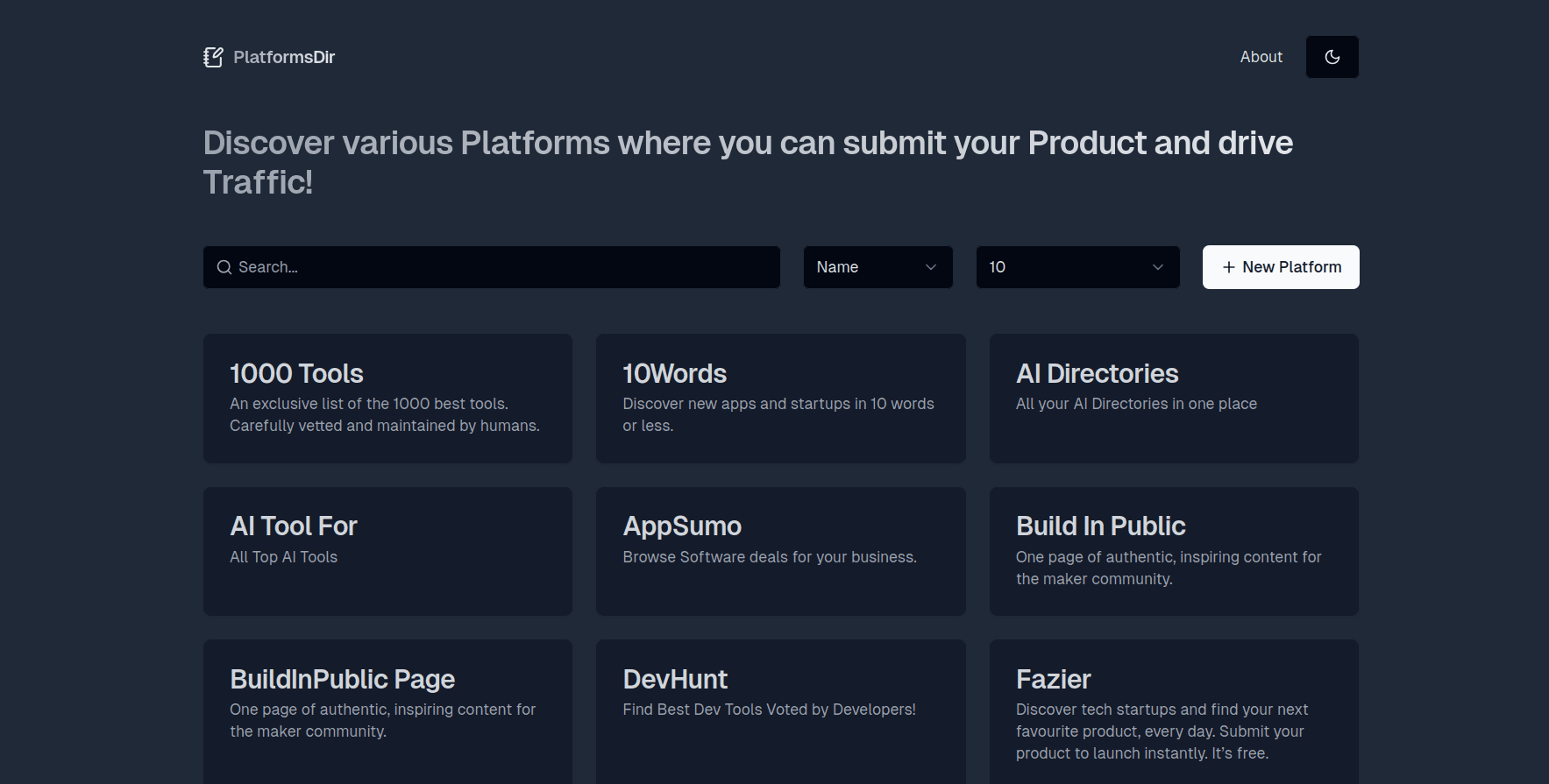 Platforms Directory